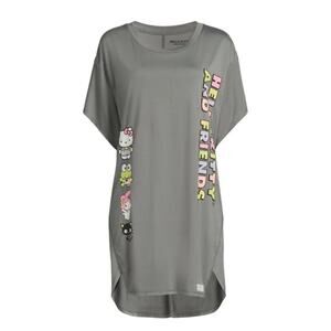 Hello Kitty Women’s Graphic Sleepshirt with Short Sleeves, Size XL